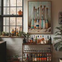 Pastel Oars Await Summer Adventures