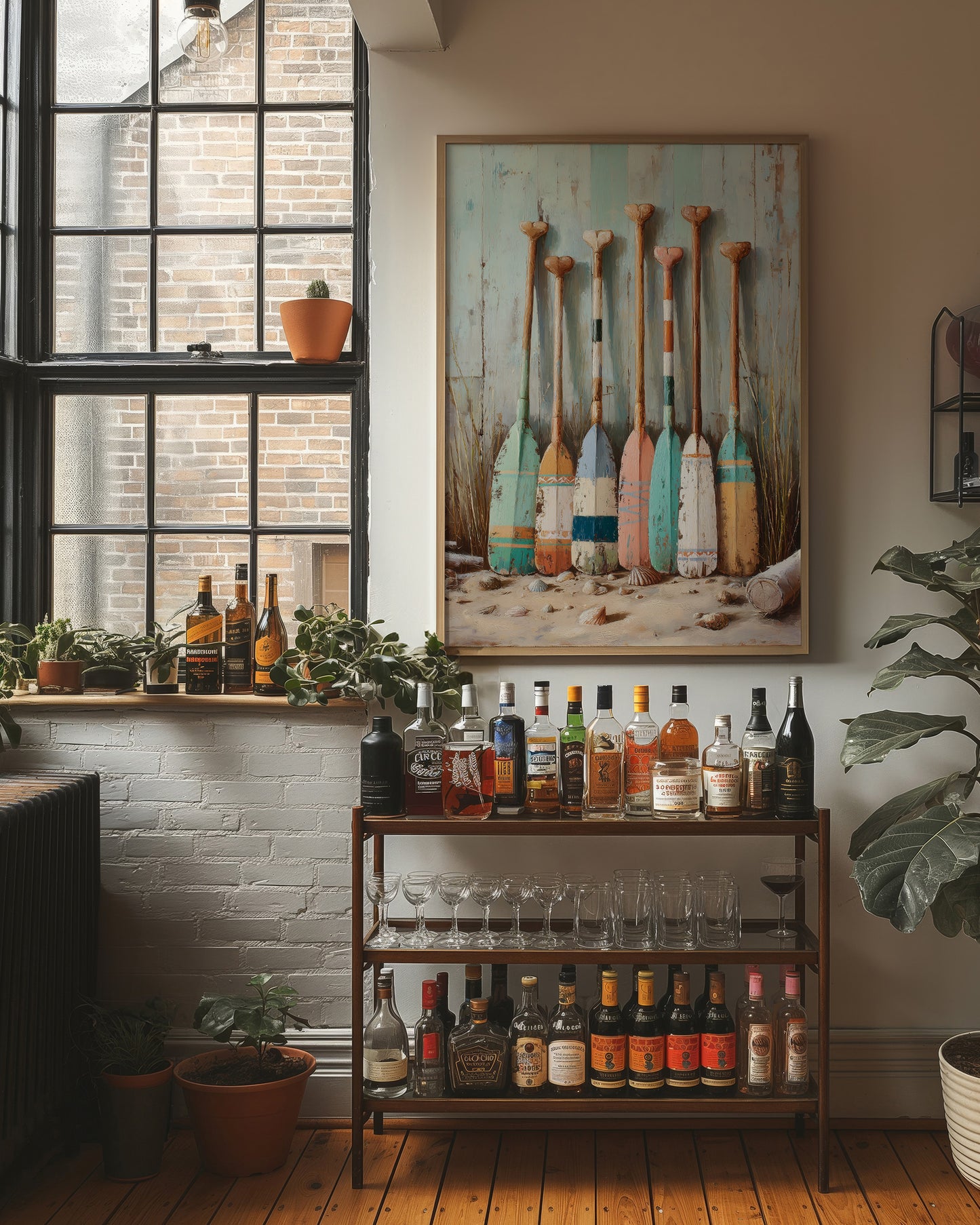 Pastel Oars Await Summer Adventures