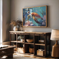 Ancient Voyager Through Turquoise Depths