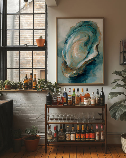 Tidal Memories In Aqua Gold