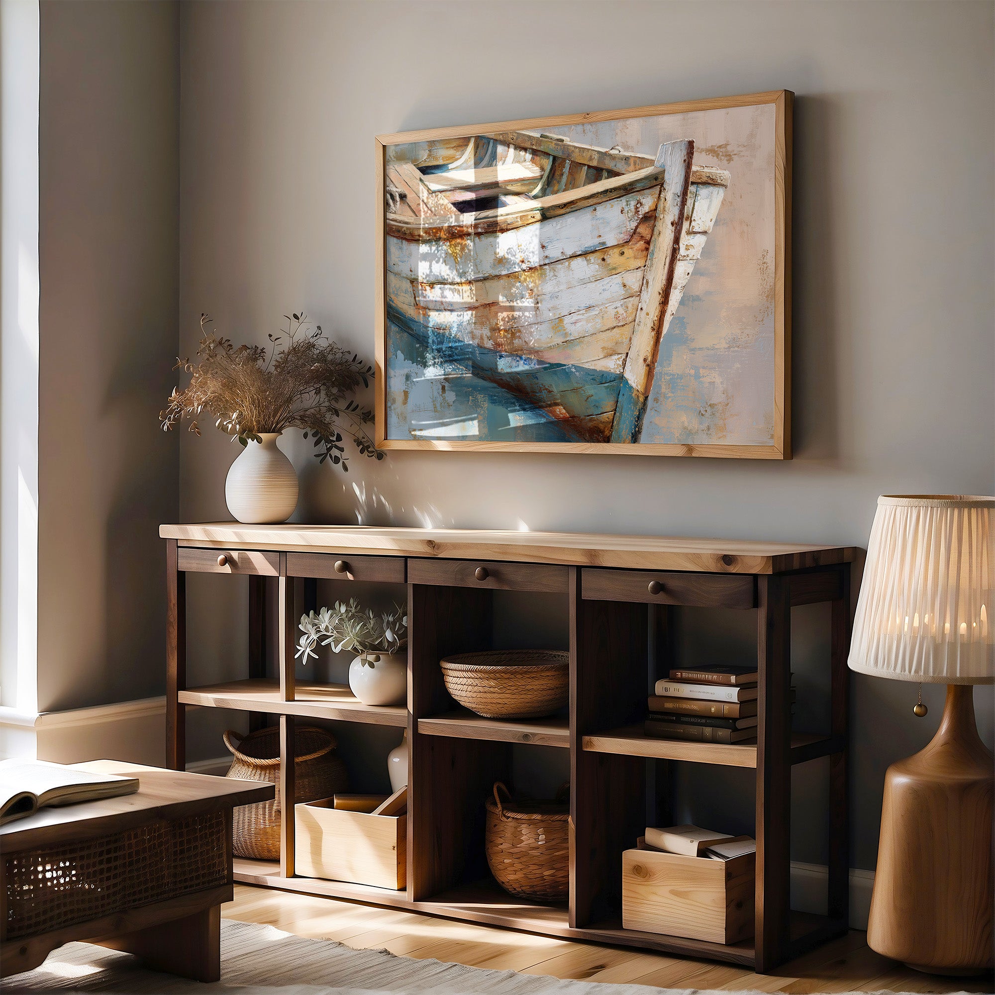 Weathered Hull Awaits The Tide