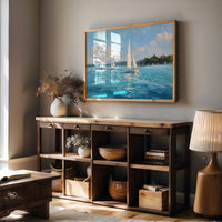 Sailing Through Azure Summer Skies