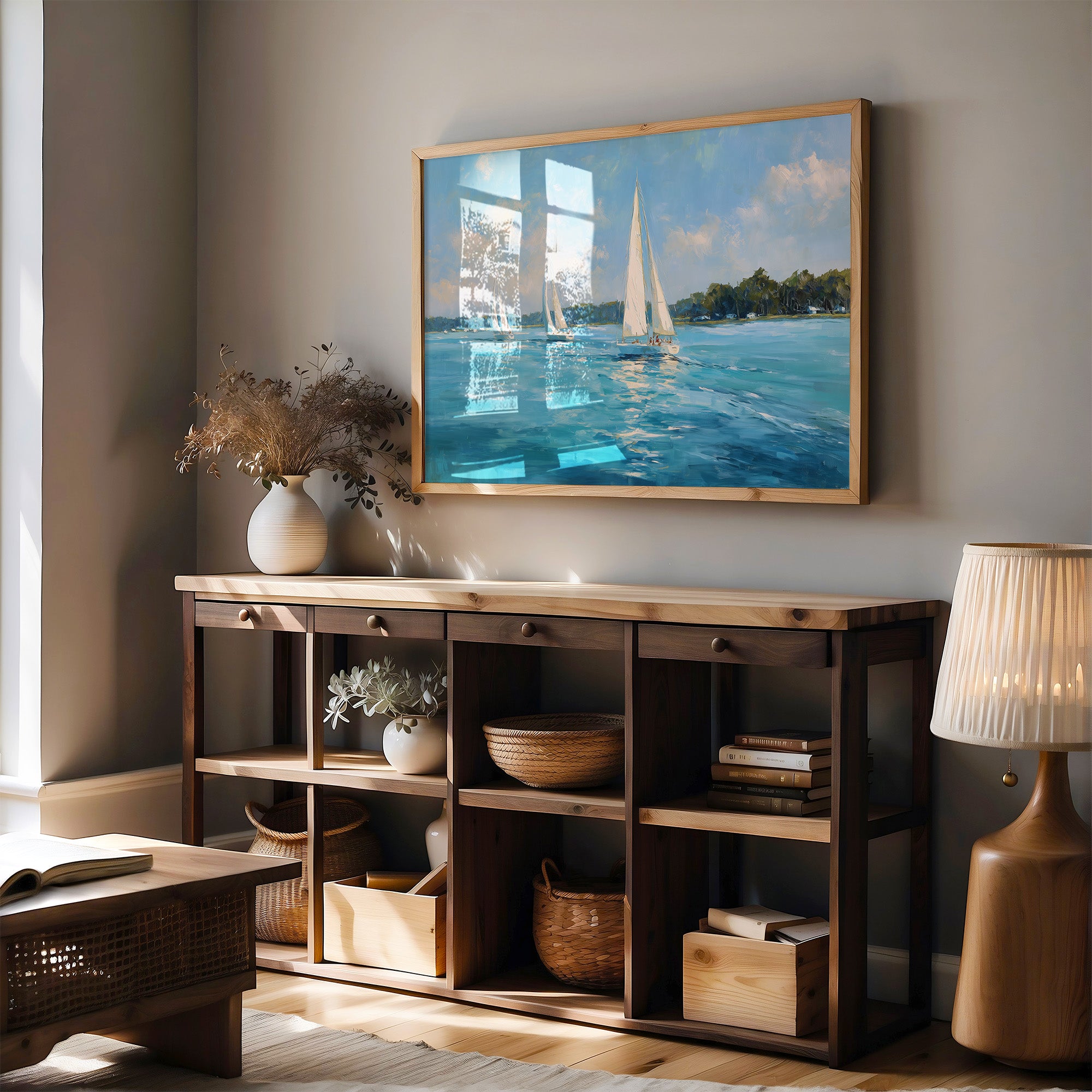 Sailing Through Azure Summer Skies