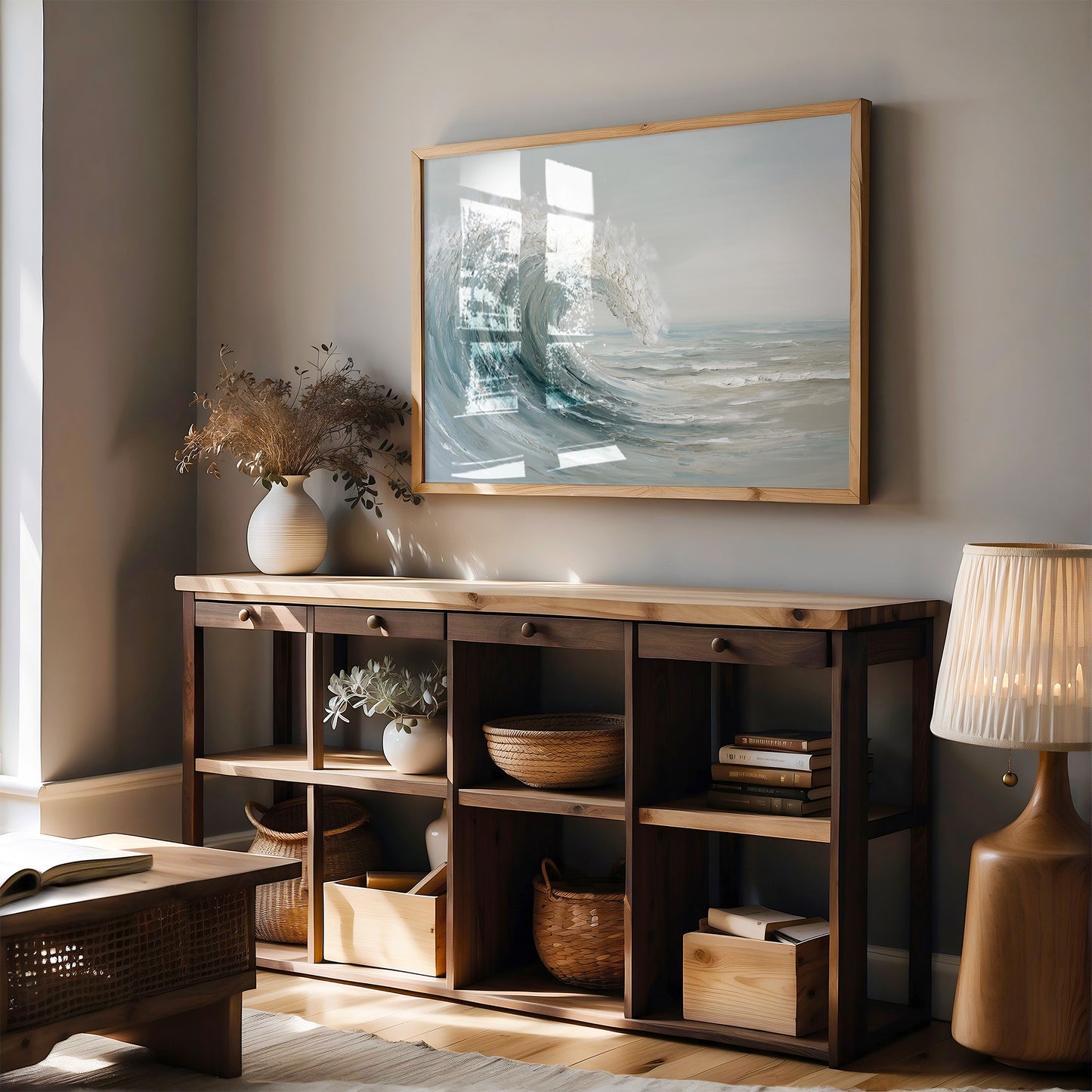 Ocean's Breath Curves Into Light