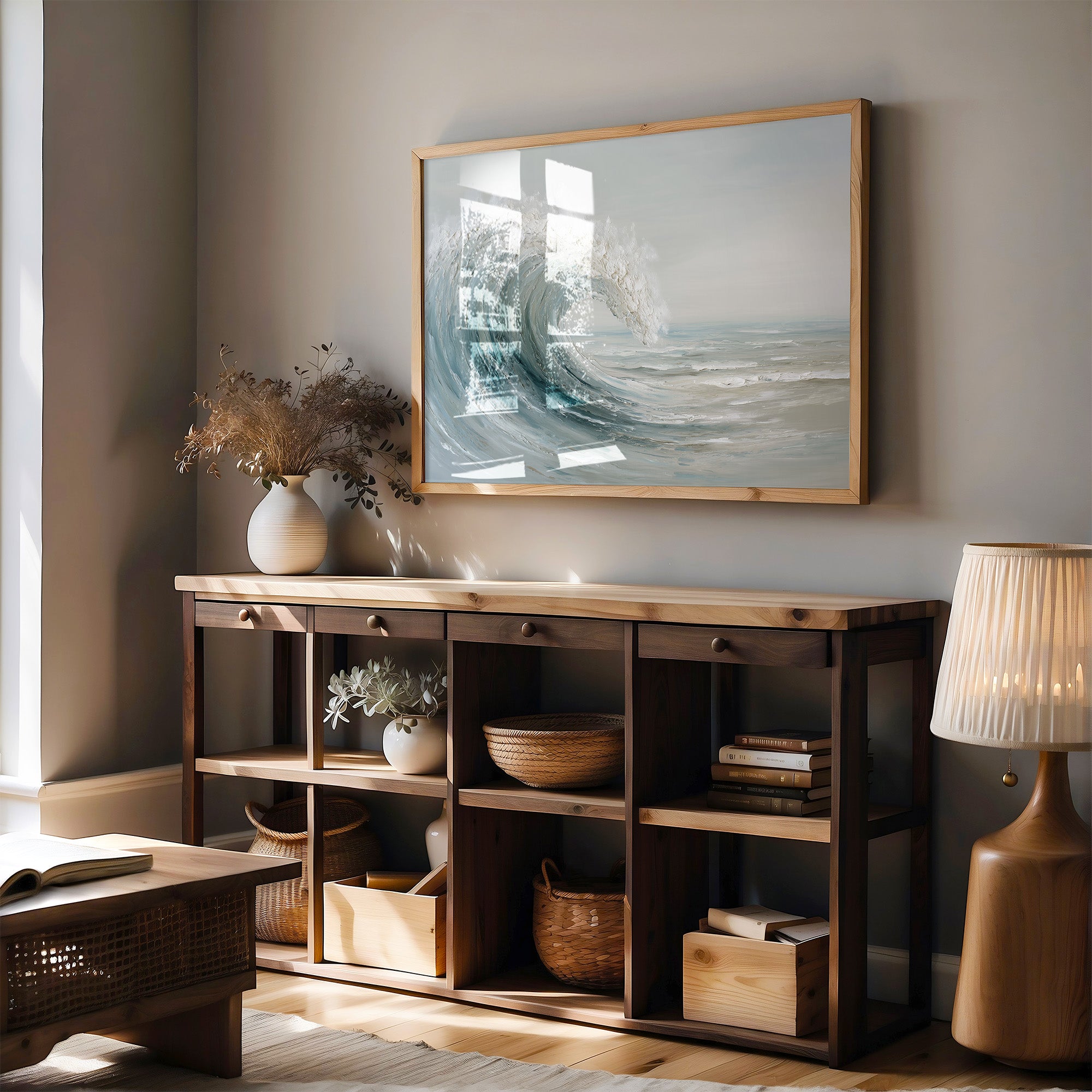 Ocean's Breath Curves Into Light