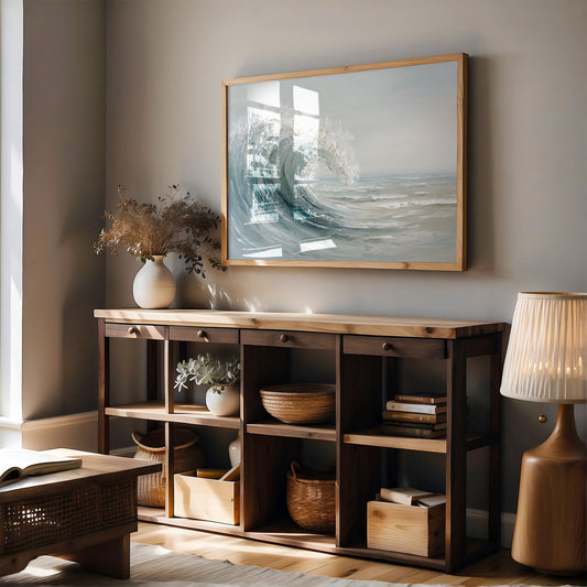 Ocean's Breath Curves Into Light