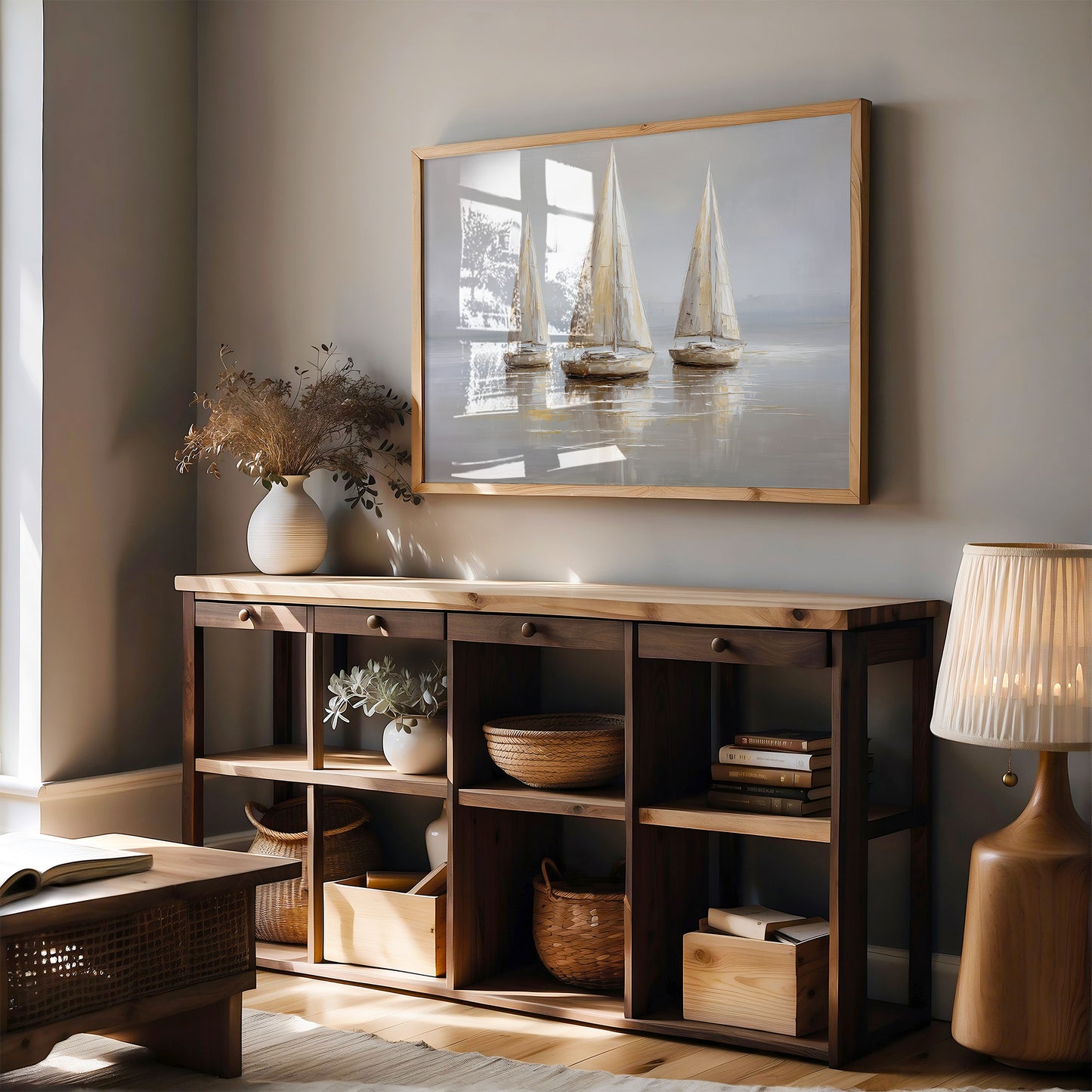 Sails Drift On Quiet Waters