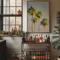 Palms Bathed In Coastal Light