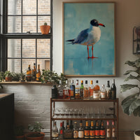 Coastal Bird On Turquoise Shores
