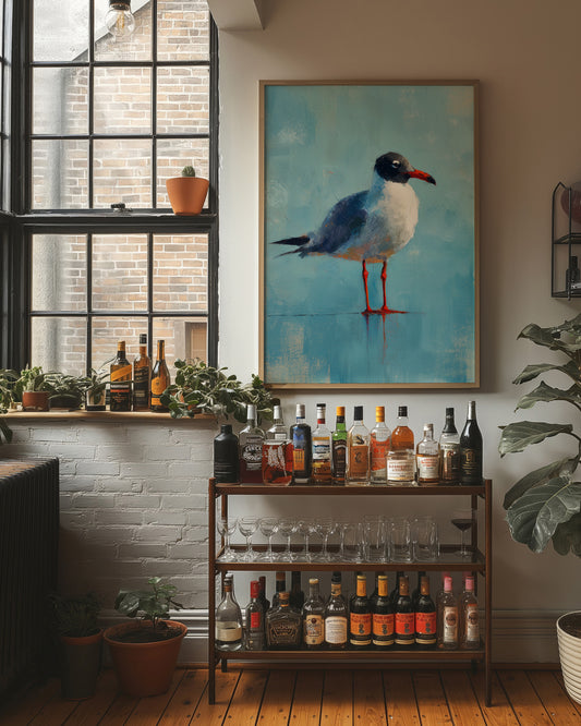 Coastal Bird On Turquoise Shores