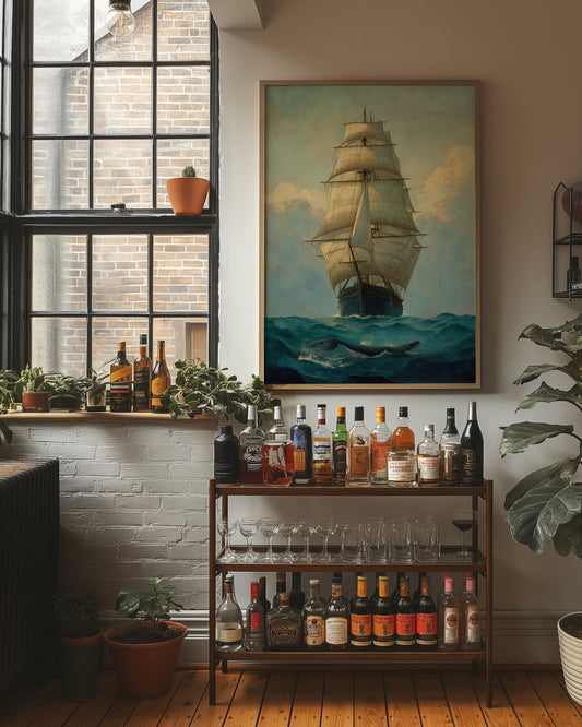 Tall Ship Meets Ocean Giant