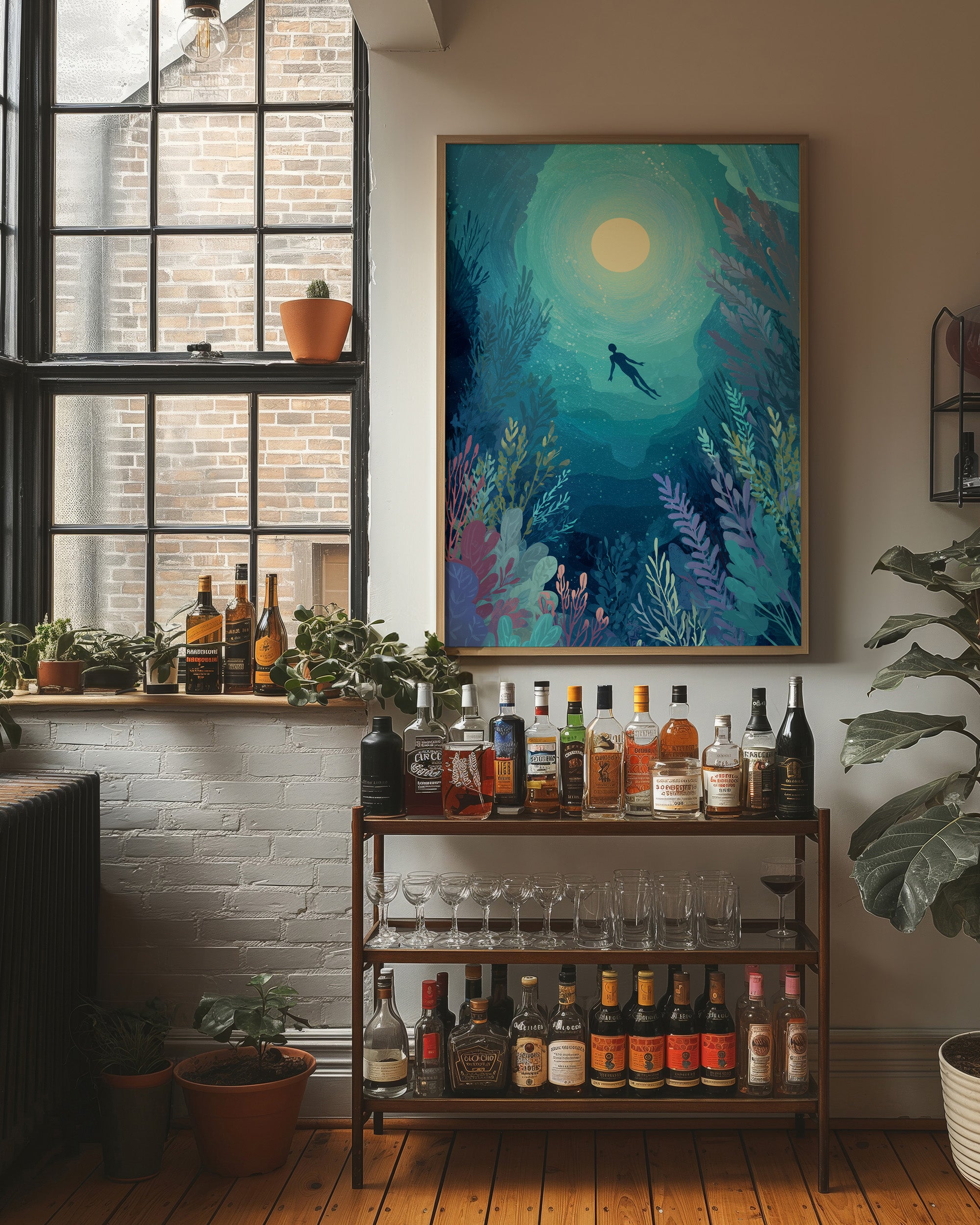 Moonlit Depths Beckon Silently