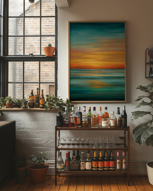 Coastal Horizons Meet Golden Hour