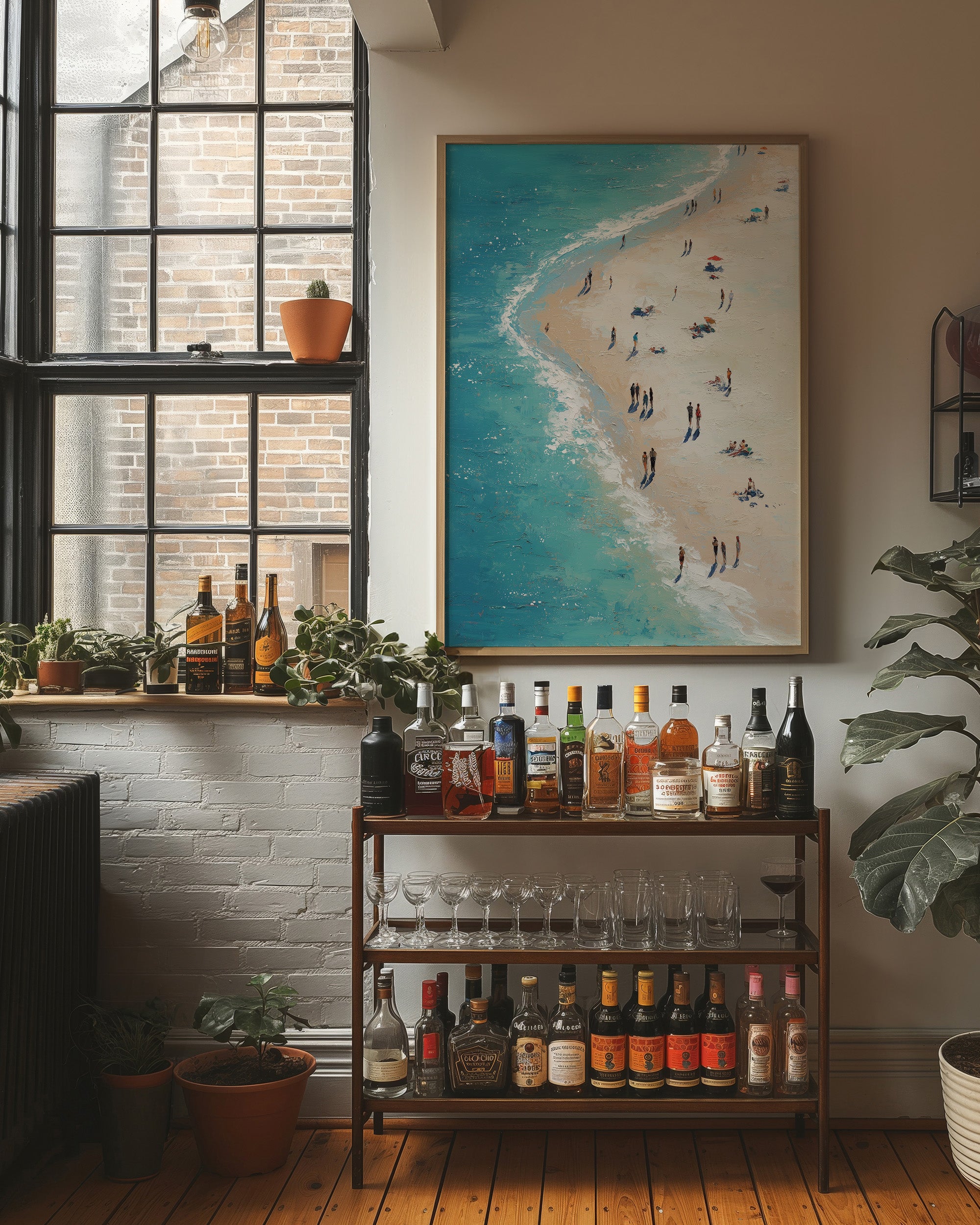 Tiny Figures Dance With Tides