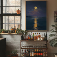 Golden Path Across Midnight Waters