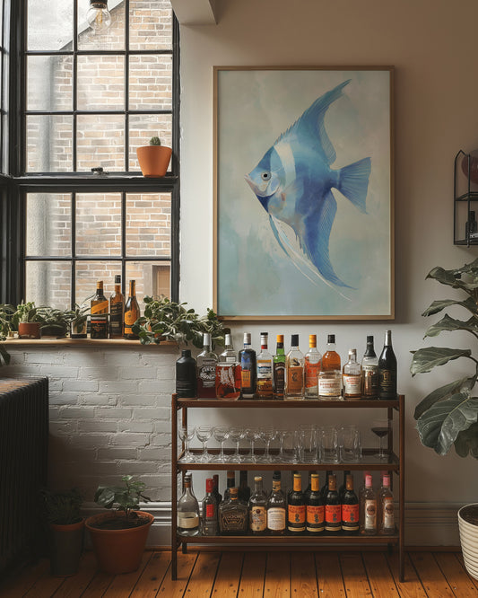 Azure Fins In Morning Light