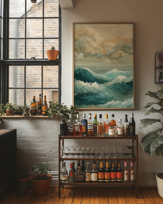 Sea Memory In Wooden Frame