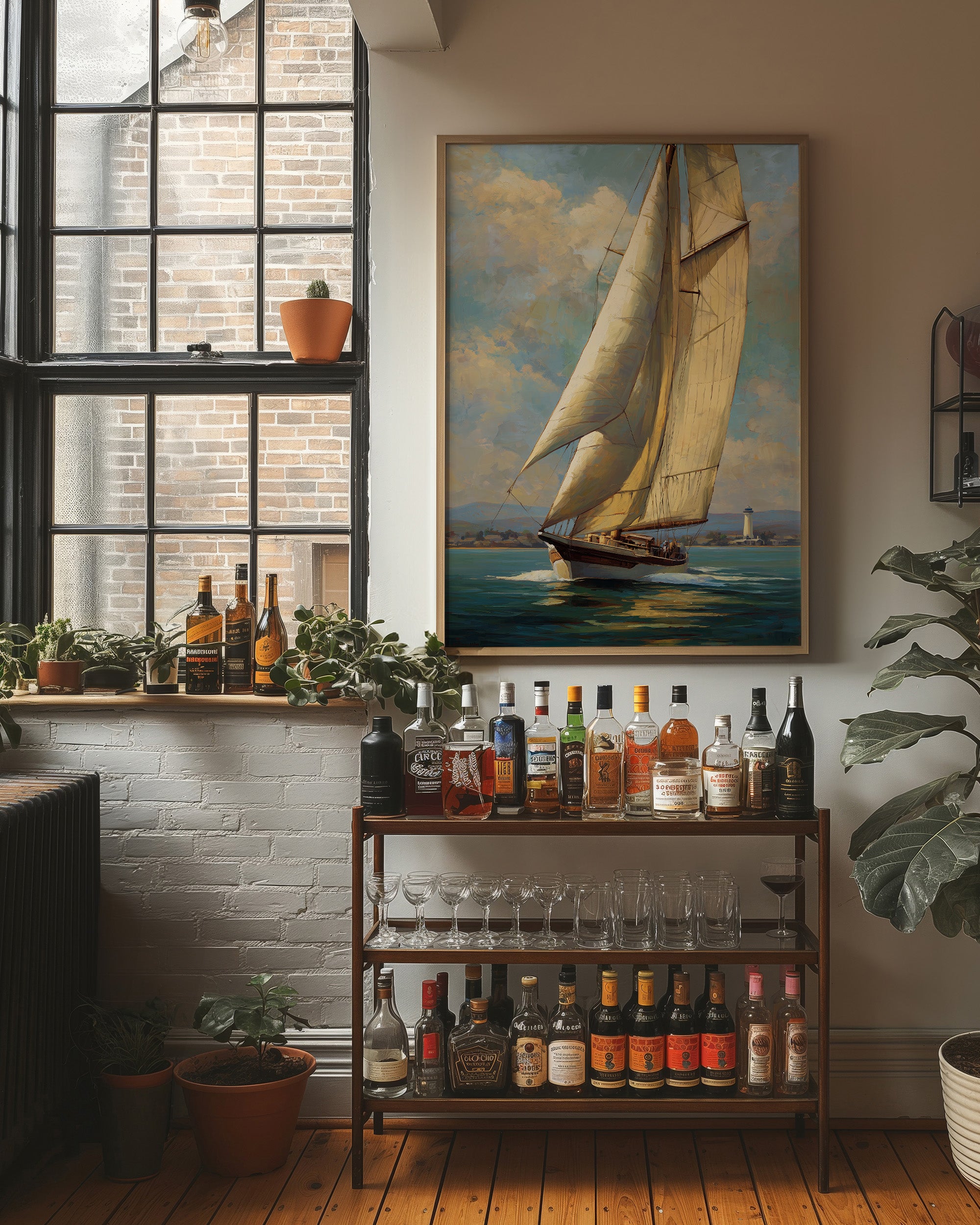 Sails Catch Afternoon's Golden Promise