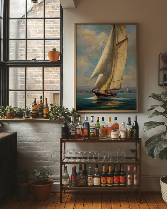 Sails Catch Afternoon's Golden Promise