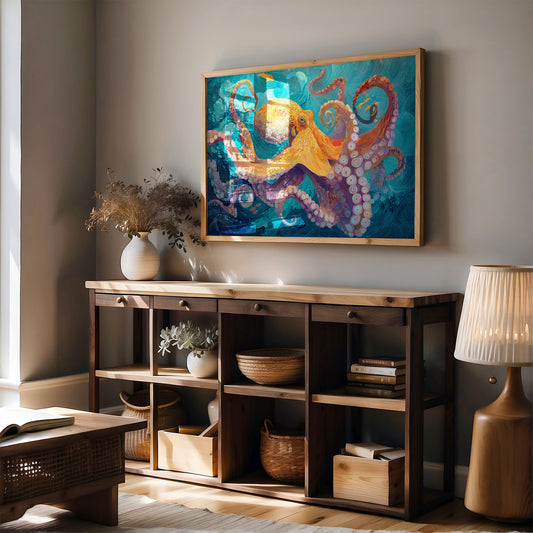 Copper Tentacles Dance Through Turquoise