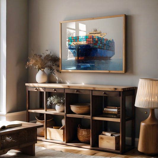 Cargo Giants Cross Quiet Waters