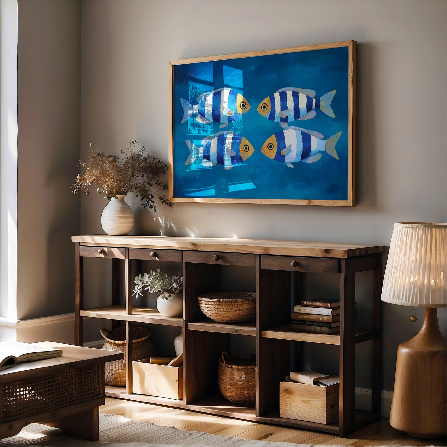 Striped Swimmers Meet At Sea