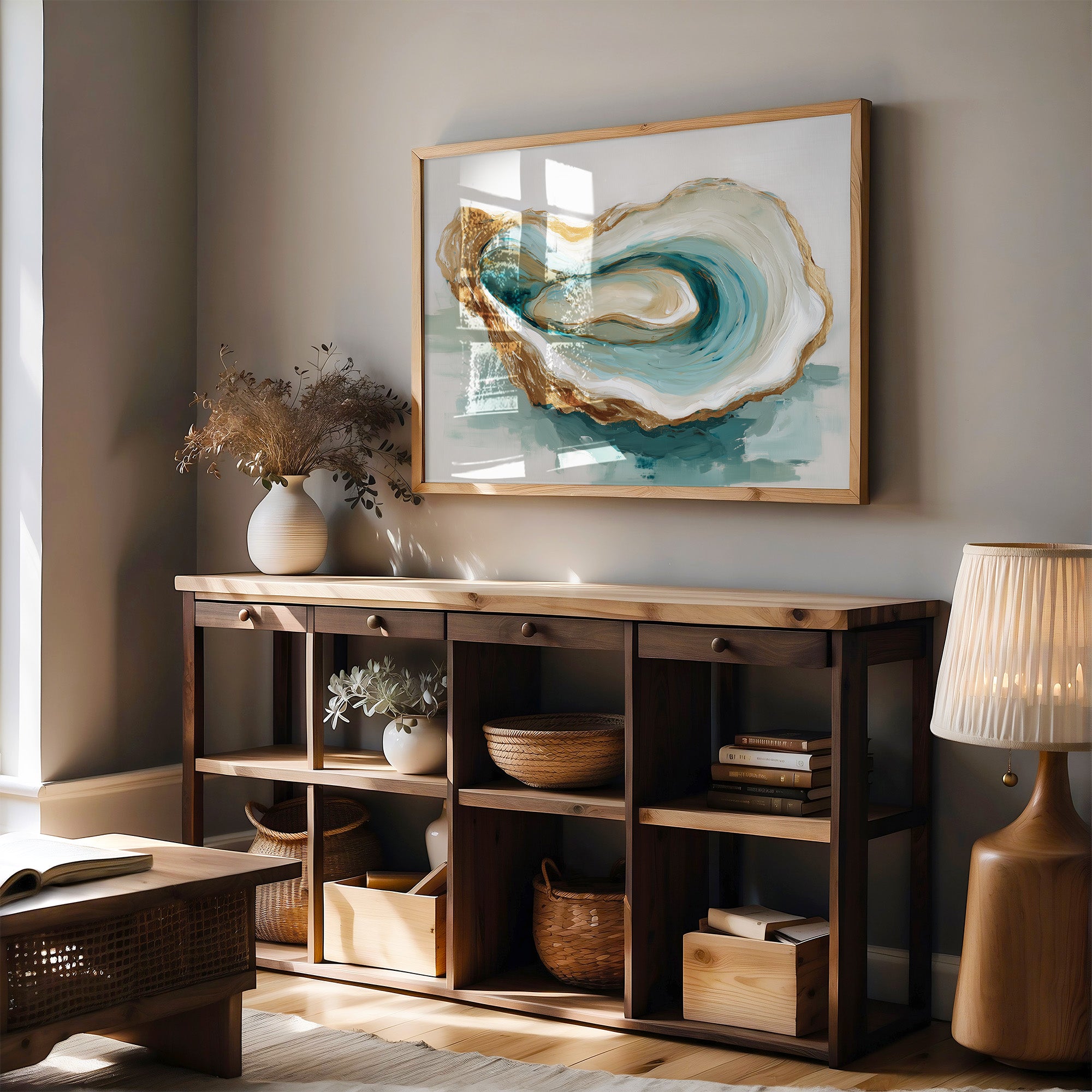 Tides Curl Within Pearl Shell