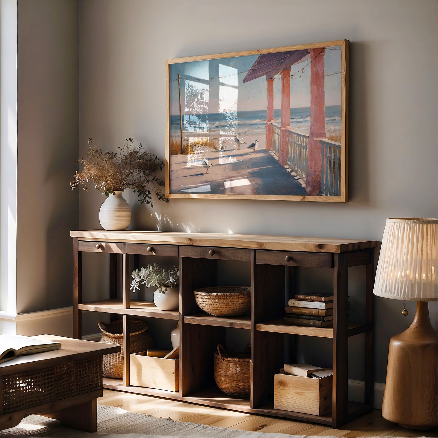 Pink Porch Meets Ocean Tides