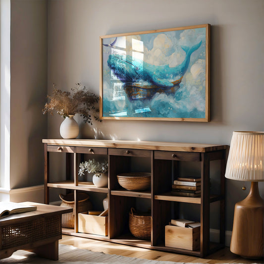 Ocean Giant Drifts Through Clouds