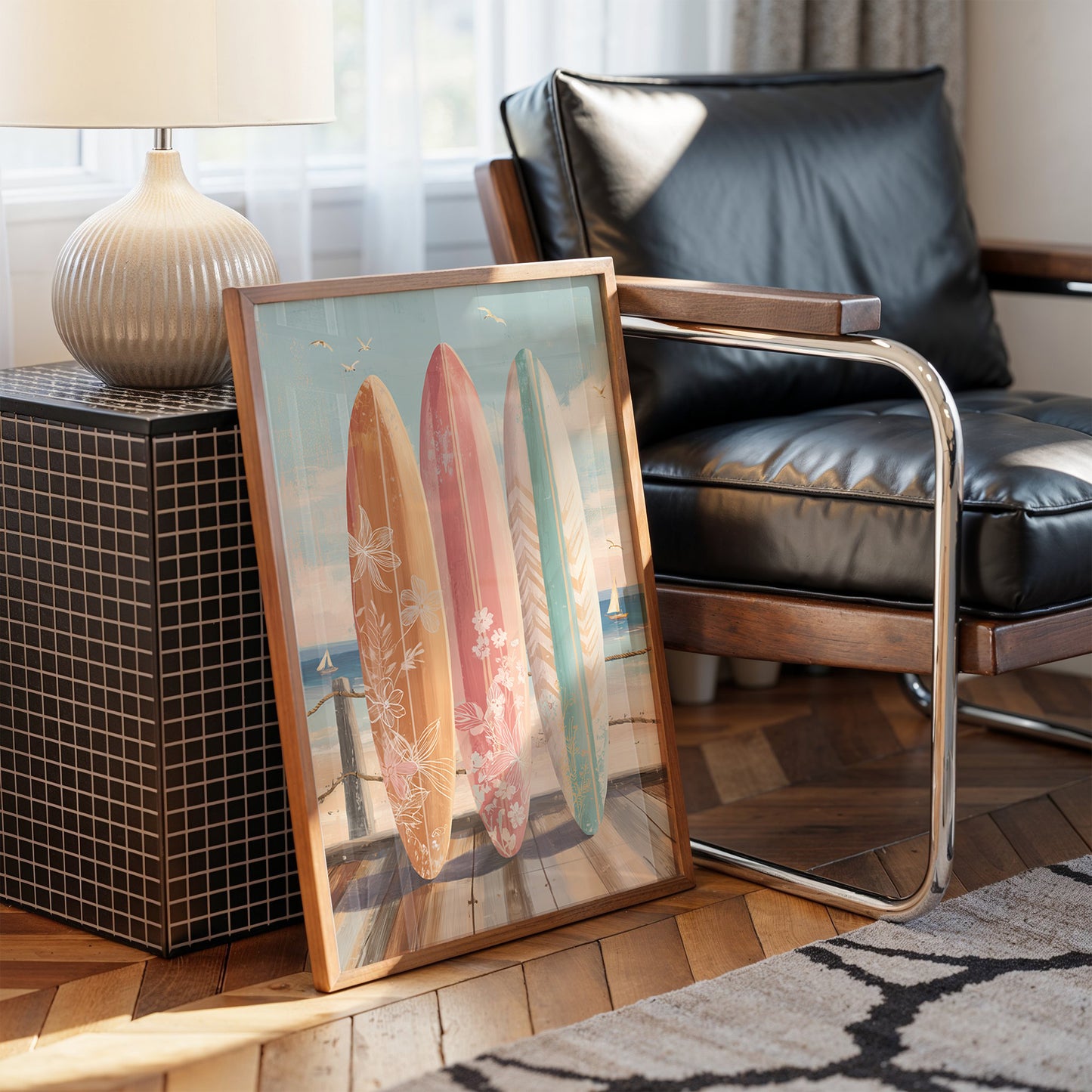 Coastal Boards Await Summer Waves