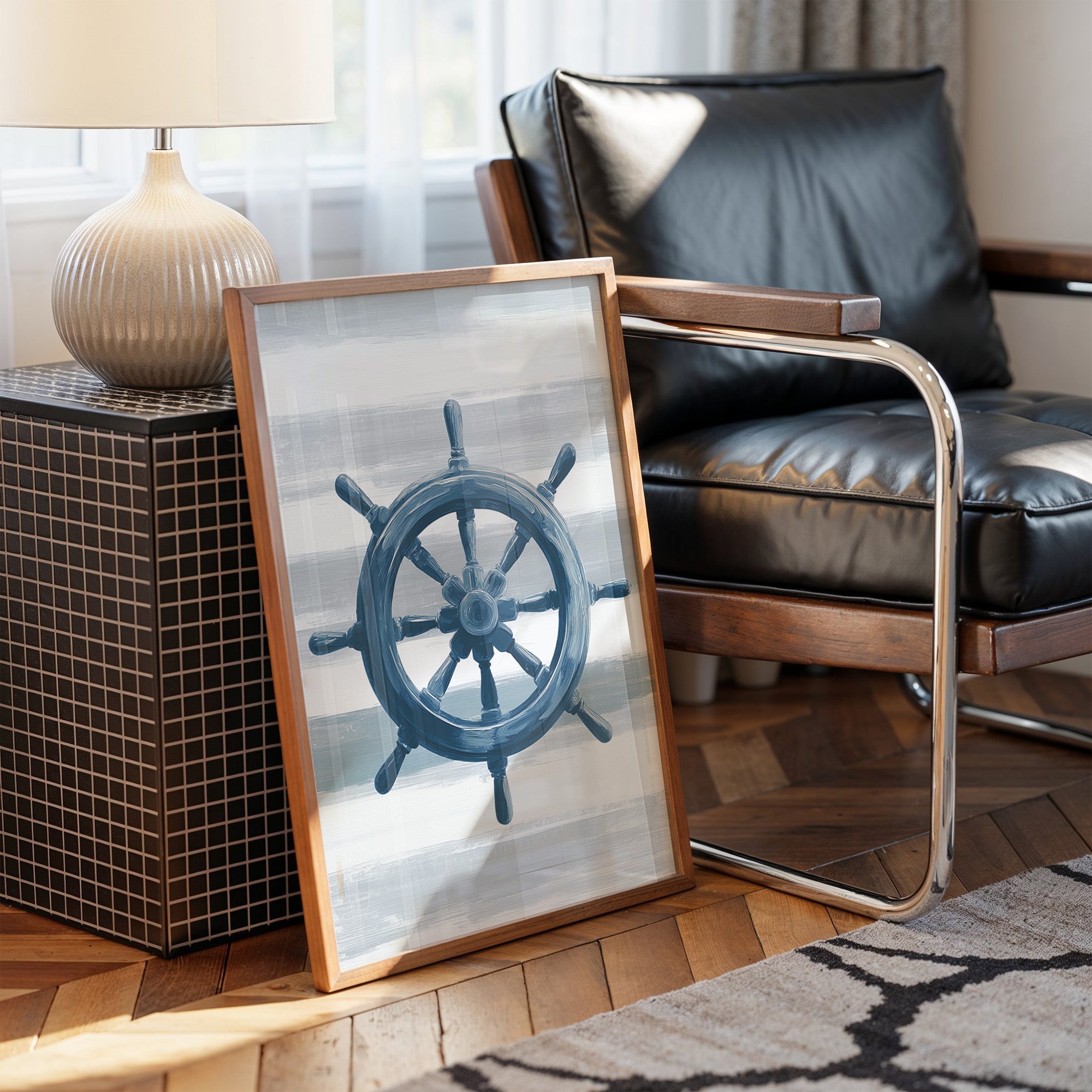 Nautical Compass Awaits Harbor Call