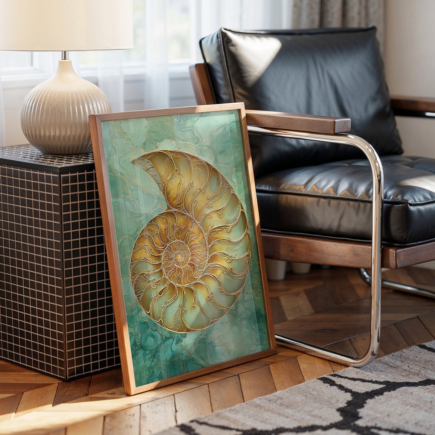 Golden Nautilus Whispers Timeless Secrets