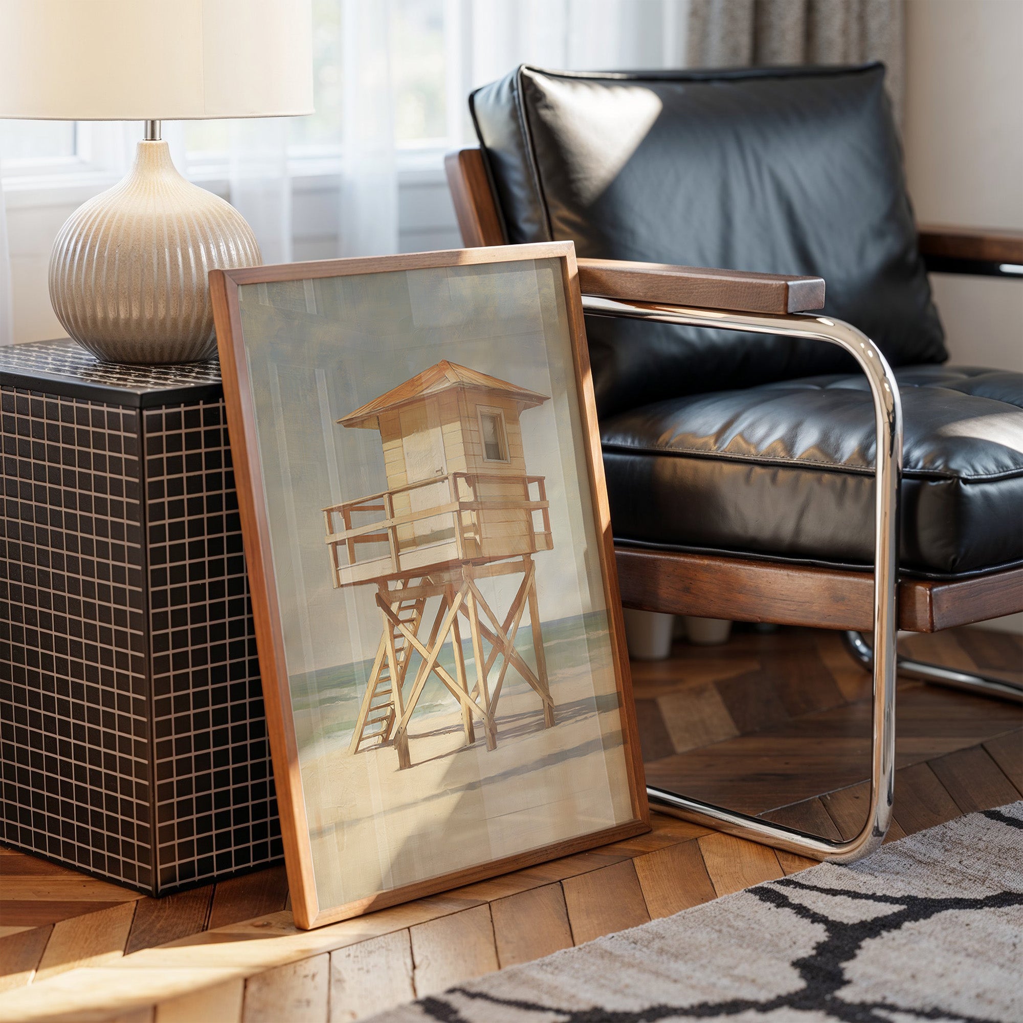 Shoreline Guardian Stands Solitary