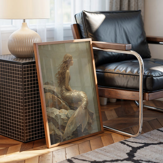 Golden Scales Against Coastal Stone