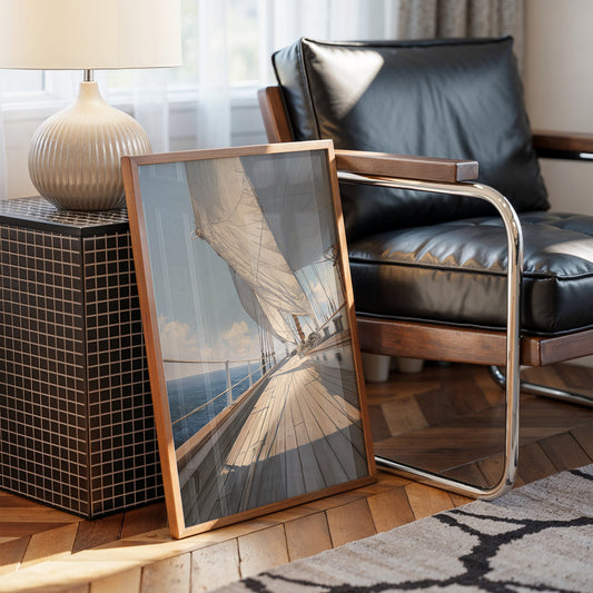 Horizon Whispers Through Canvas Sails