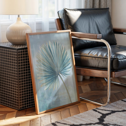 Azure Palm Whispers Serenity