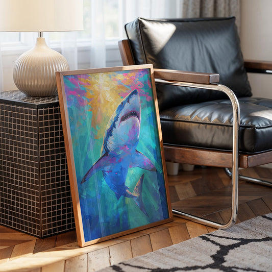 Neon Predator Rises From Depths