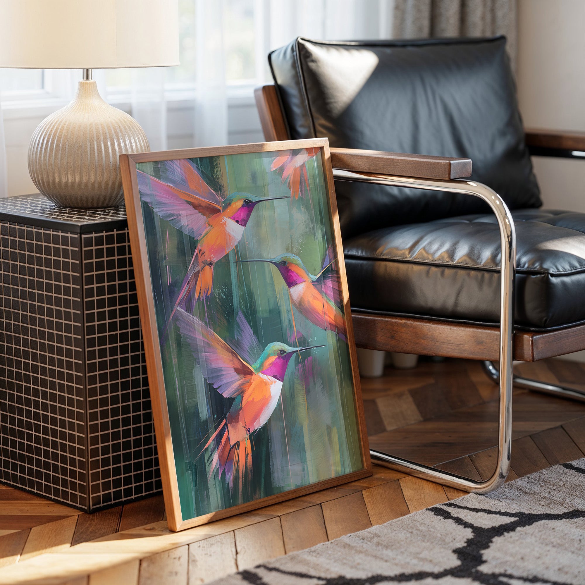 Emerald Symphony of Nectar Seekers