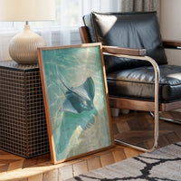 Spotted Grace Glides Through Jade Waters