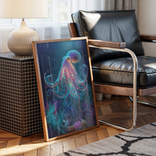 Luminous Tentacles Embrace Abyssal Gardens