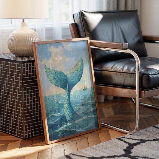 Cerulean Depths Whisper To Distant Sails