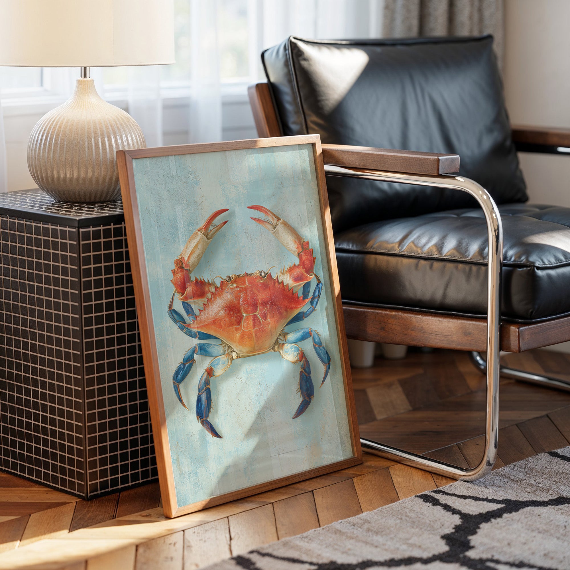 Coastal Guardian In Vibrant Repose