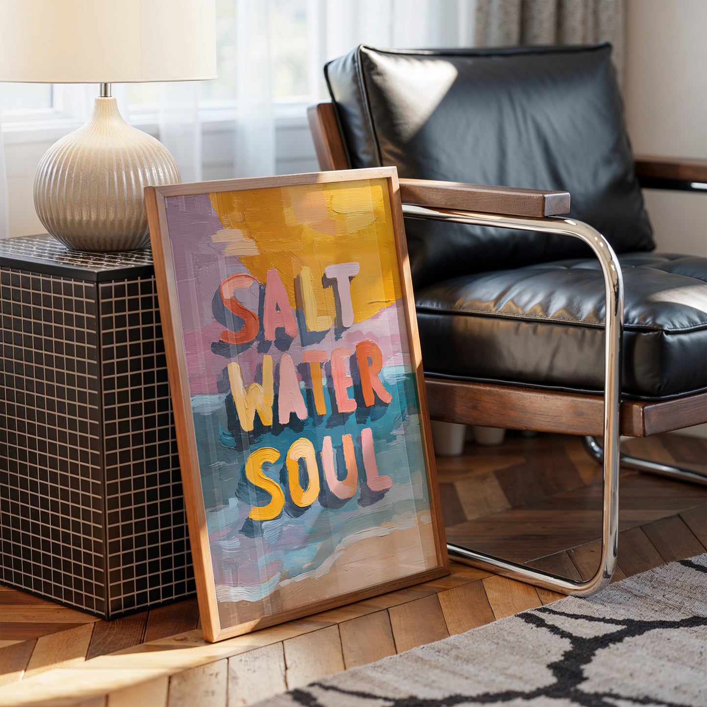 Coastal Whispers Breathe Typography