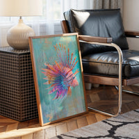 Vibrant Spines Pierce Aqua Depths