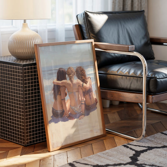 Shoreline Whispers Beneath Azure Skies