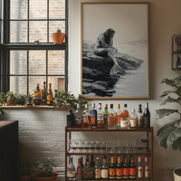Monochrome Myths At Ocean's Edge