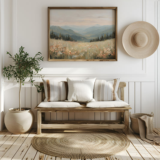 Wildflower Valley Breathes Morning Mist