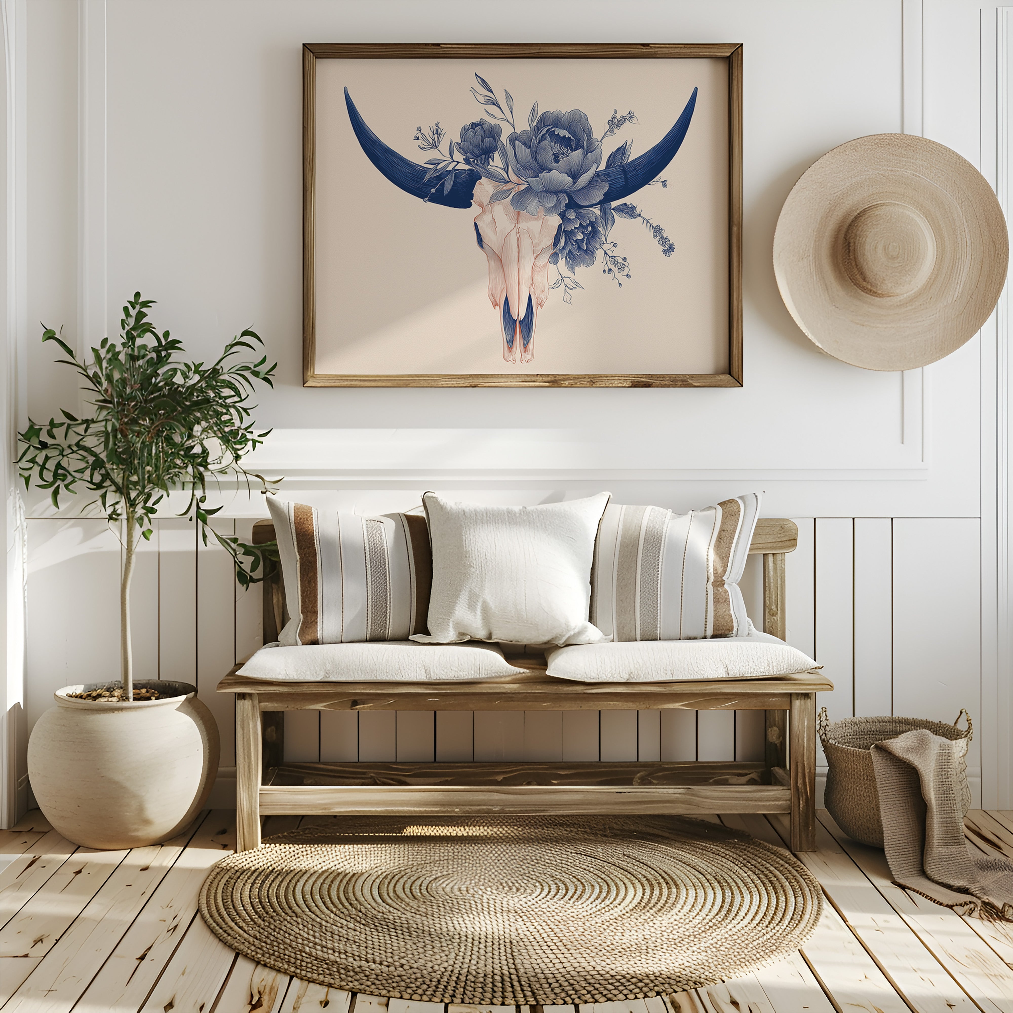 Indigo Blooms Upon Desert Remains