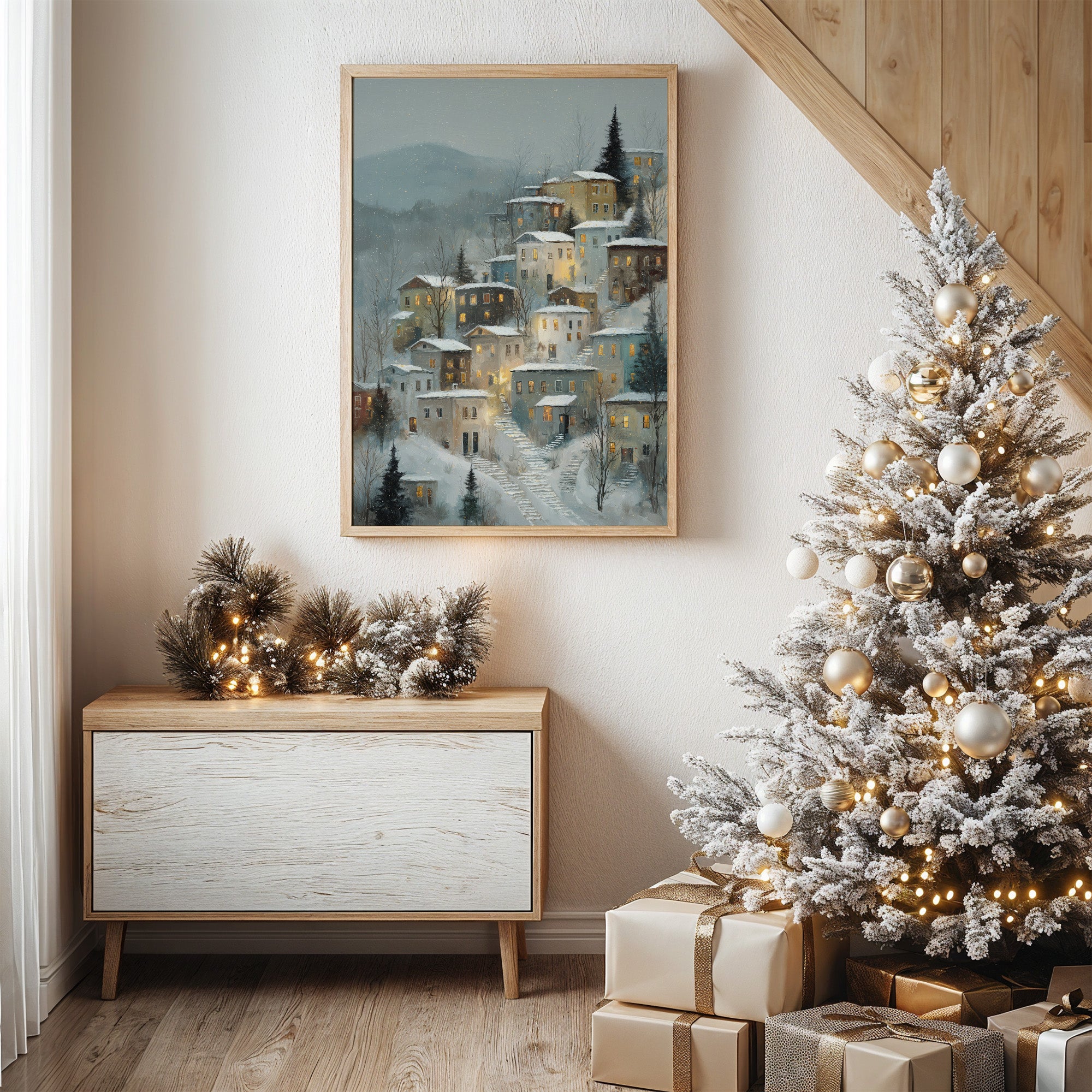 Hillside Haven in Winter's Embrace