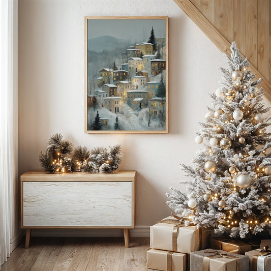 Hillside Haven in Winter's Embrace